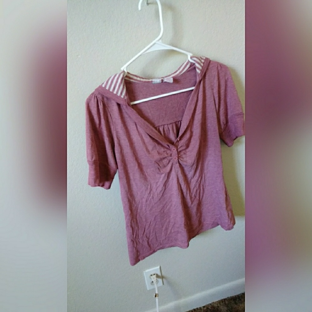 Flattering fuchsia top